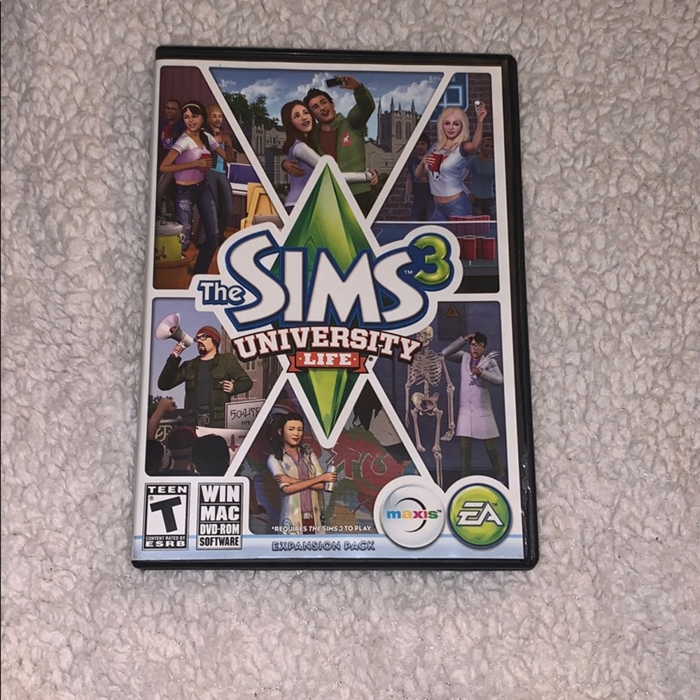 Sims 3 University Game